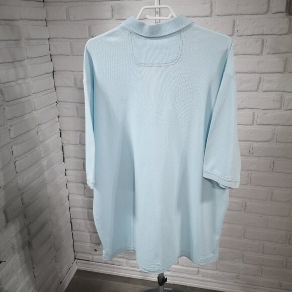 Tommy Bahama Men's Size Large Tall Light Blue Straight Fit Sailfish Logo Polo - Picture 2 of 9